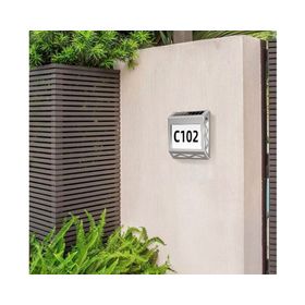 Aplique solar contra agua números de casa
