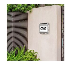 Aplique solar contra agua números de casa