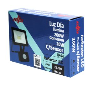 Reflector LED con sensor 20W luz fría