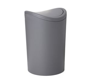 Basurero Basculante baño gris 6 lt