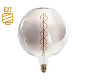 Ampolleta Led 6W E27 1L luz cálida G200 vintage gris