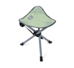 Banquito Trípode verde 40x31x31 cm