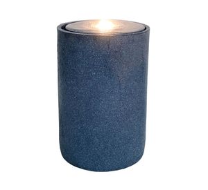 Fuente agua piedra LED Cilindro 40 cm