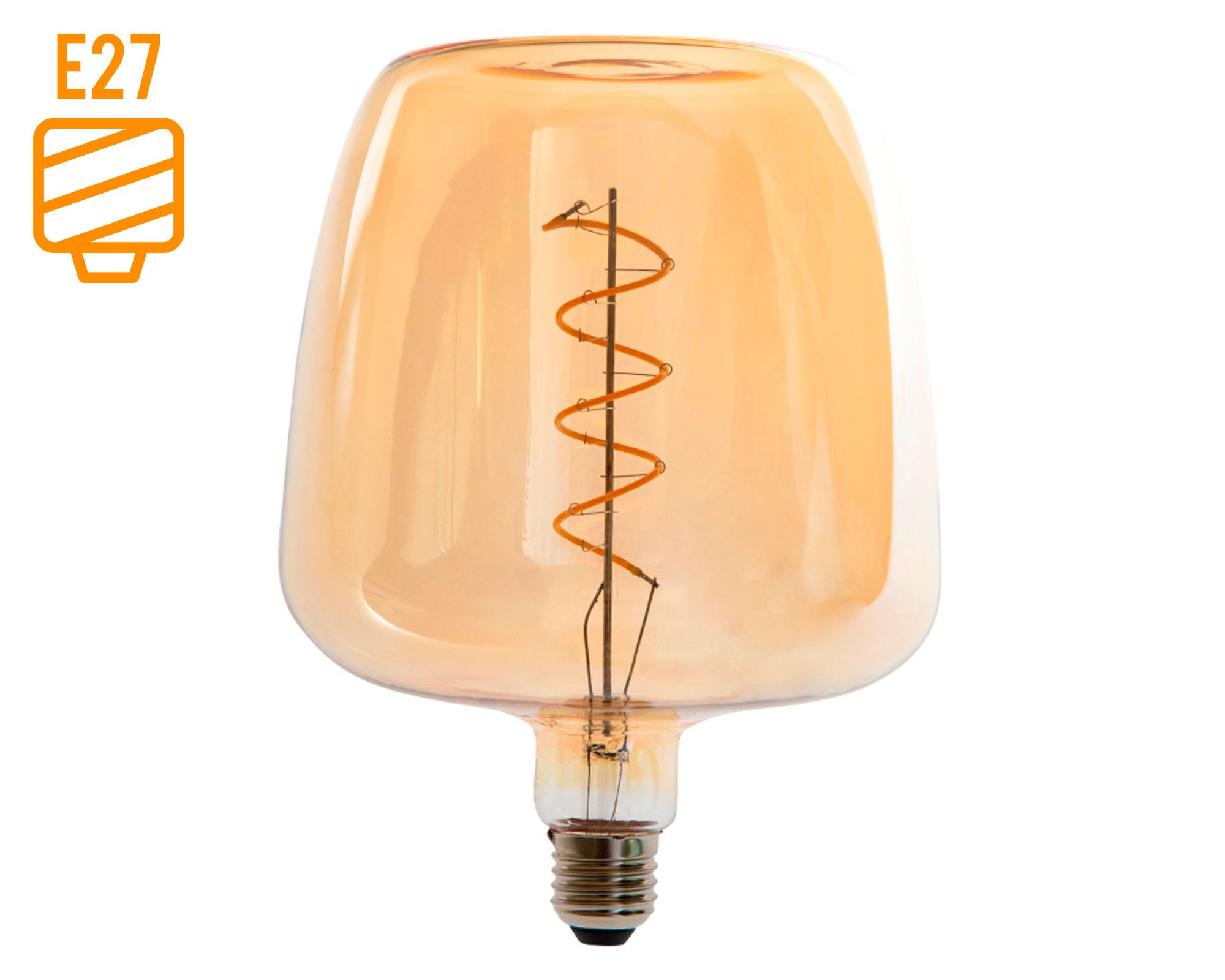 Ampolleta led U150 vintage 6W E27 luz cálida