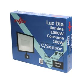 Reflector LED con sensor 100W luz fría