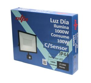 Reflector LED con sensor 100W luz fría