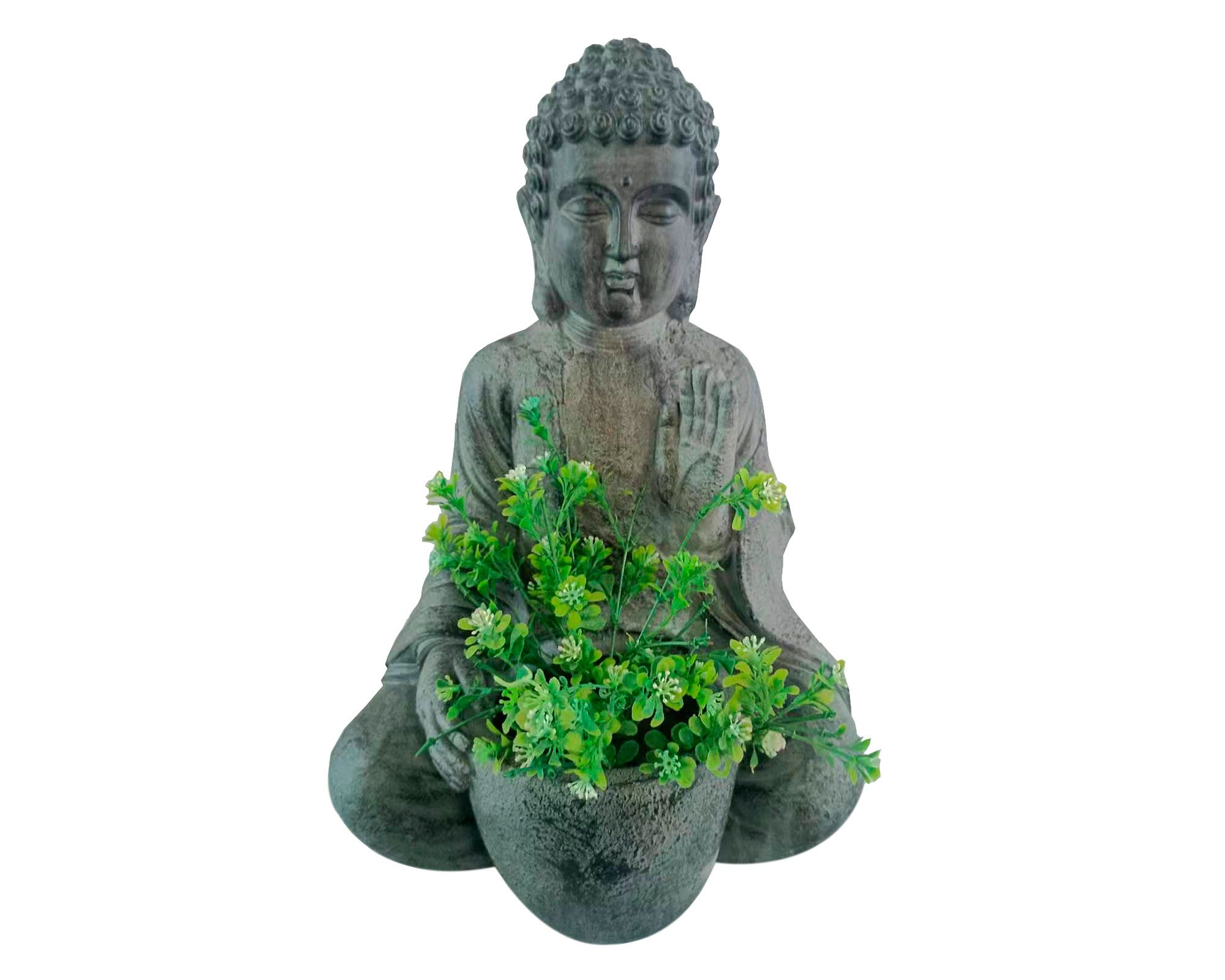 Figura Buda sentado planter 50 cm | Easy.cl
