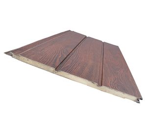 Plancha siding metal 1.6x38x380 cm caoba