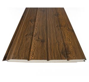 Siding metal 1.6x38x380 cm castaño