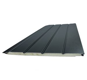 Siding metal 1.6x38x380 cm negro