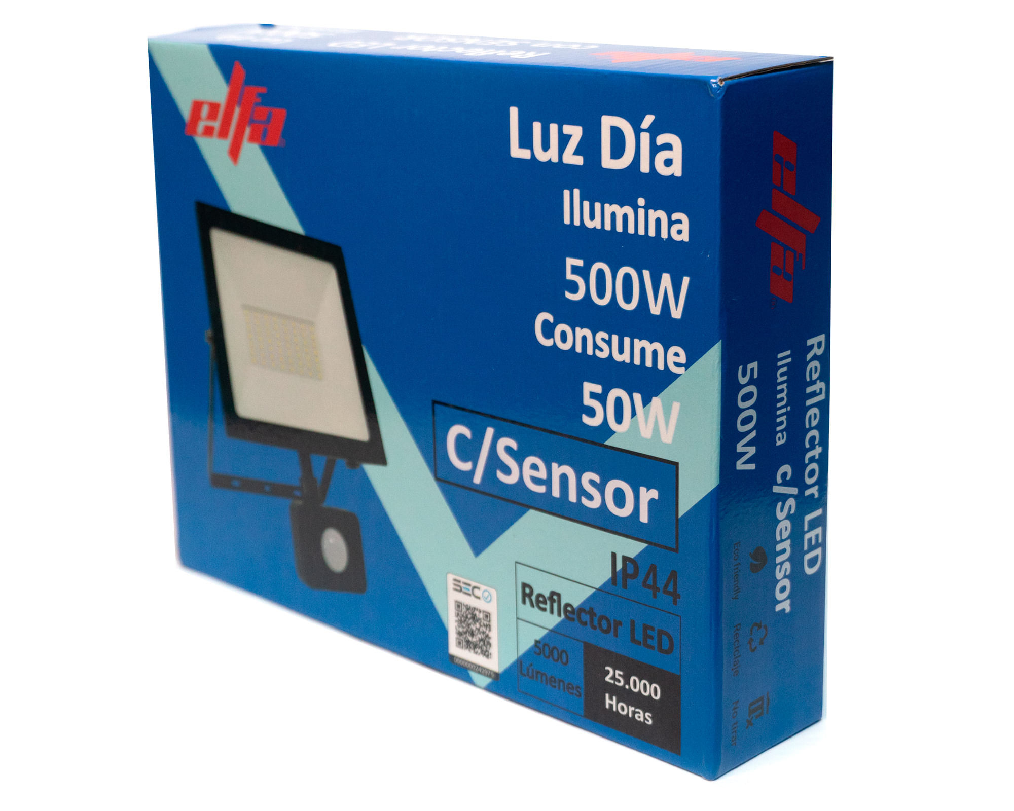 Reflector LED con sensor 50W luz fría | Easy.cl