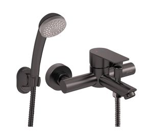 Monomando de tina ducha Bruna grafito austral