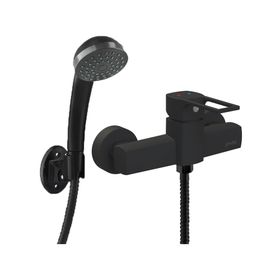 Monomando de ducha Alatri negro mate