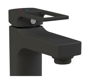 Monomando lavamanos Alatri negro mate