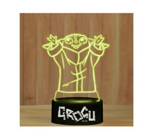 Lámpara acrílico Grogu 10W 1 luz LED SWLE774