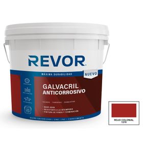 Pintura de techo Galvacril anticorrosivo rojo colonial 4 gl