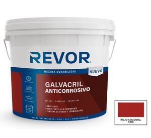 Pintura de techo Galvacril anticorrosivo rojo colonial 4 gl