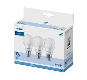 Pack 3 ampolletas led 13 W E27 luz fría EcoHome