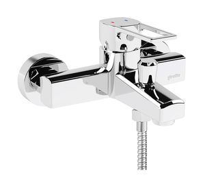 Monomando de tina ducha Alatri gris cromo