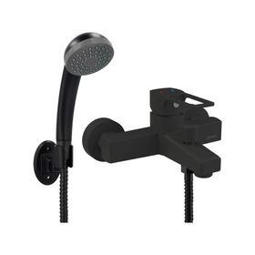 Monomando de tina ducha Alatri negro mate