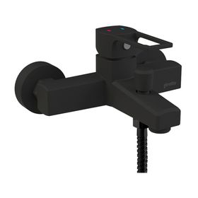 Monomando de tina ducha Alatri negro mate