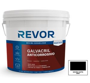 Pintura de techo Galvacril anticorrosivo negro 4 gl