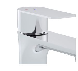 Monomando lavamanos Bruna gris cromo