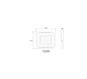 Proyector LED 150W 4000 K luz neutra