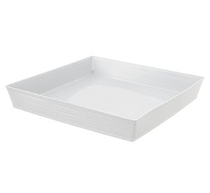 Plato Estilo piedra blanco 40x40 cm