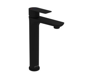 Monomando lavamanos Bruna alto negro mate