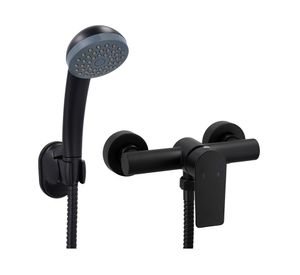 Monomando de ducha Bruna negro mate