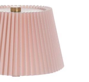 Lámpara de escritorio Plisada recargable Led rosado