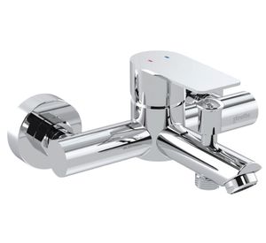 Monomando de tina ducha Bruna gris cromo