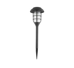 Estaca solar Farol LED con batería recargable negro
