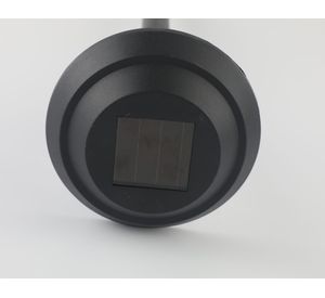 Estaca solar Farol LED con batería recargable negro