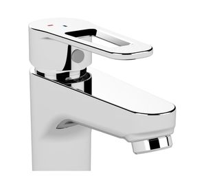 Monomando lavamanos Verona gris cromo