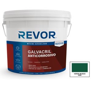 Pintura de techo Galvacril anticorrosivo verde musgo 4 gl