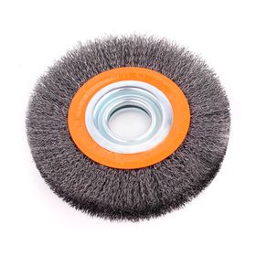 Grata 6" alambre ondulado para esmeril de banco