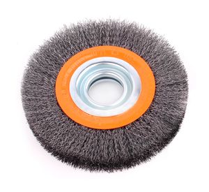 Grata 6" alambre ondulado para esmeril de banco