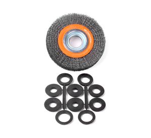 Grata 6" alambre ondulado para esmeril de banco