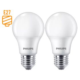 Pack 2 ampolletas led 13 W E27 luz cálida EcoHome