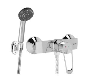 Monomando de ducha Belegra gris cromo