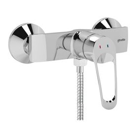 Monomando de ducha Belegra gris cromo