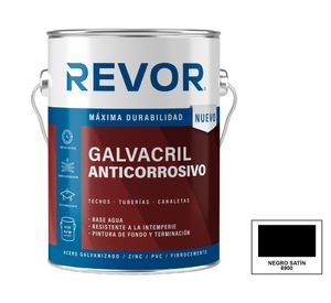 Pintura de techo Galvacril anticorrosivo negro 1 gl
