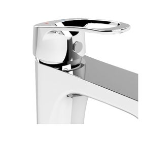 Monomando lavamanos Belegra gris cromo