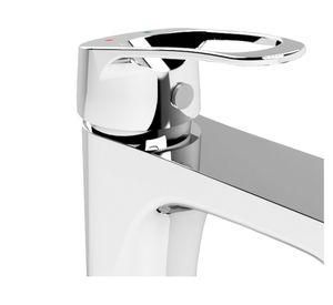 Monomando lavamanos Belegra gris cromo