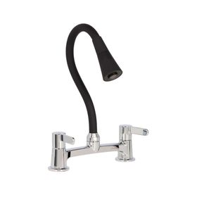 Combinación de lavaplatos Ferrara gris cromo