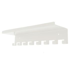 Perchero repisa blanco hueso 8.4x40x9.5 cm