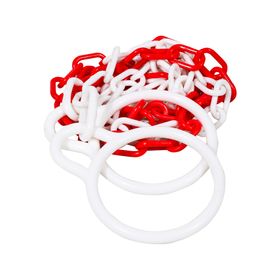 Cadena conector para conos rojo blanco 2 mt