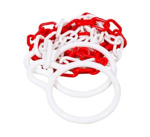 Cadena conector para conos rojo blanco 2 mt